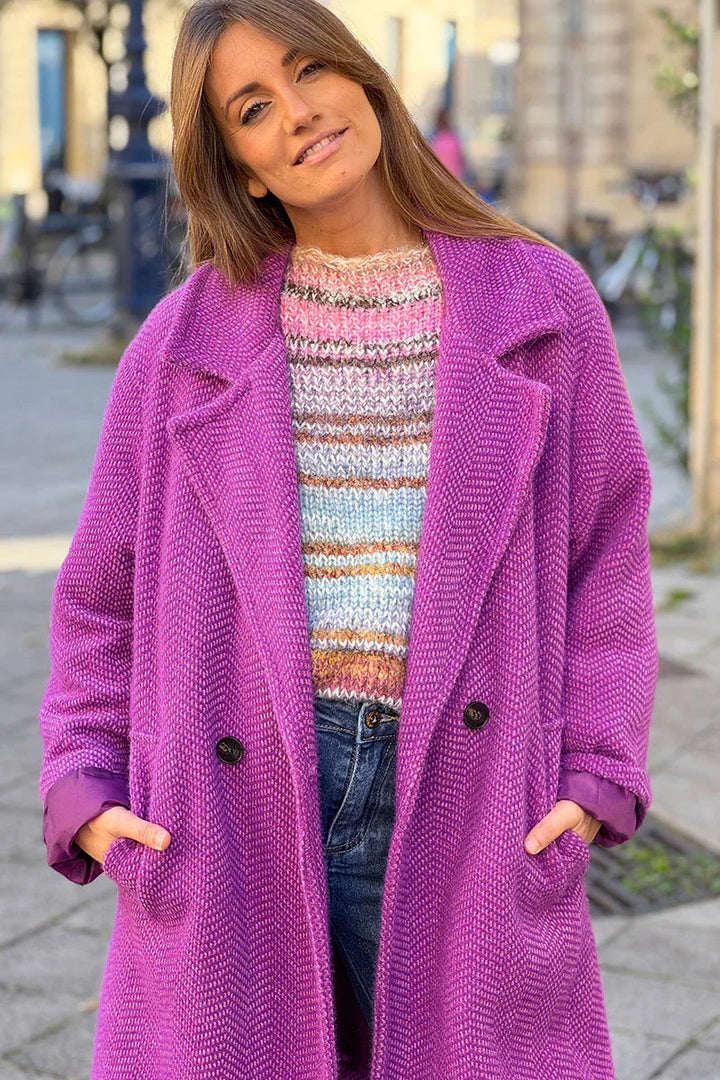 Elora™ | Long Knit Cardigan Coat