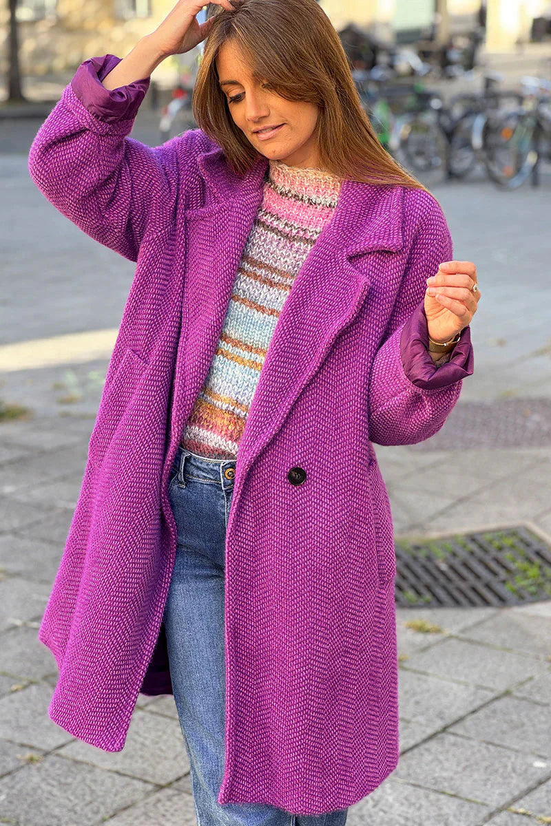 Elora™ | Long Knit Cardigan Coat