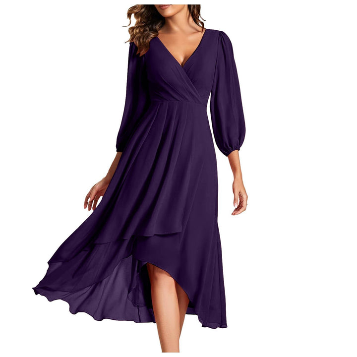 Daisy | Ruffled Dress with Asymmetrical Edge