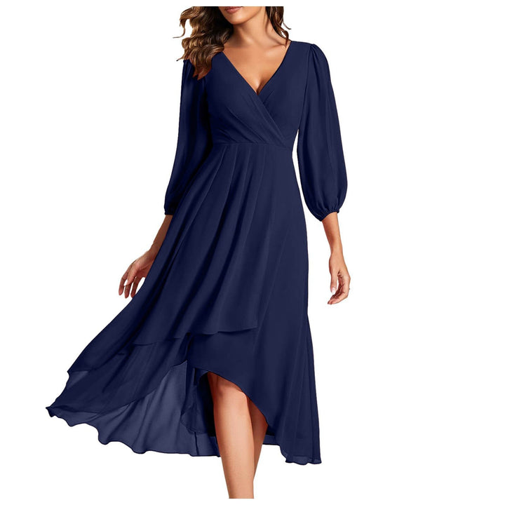 Daisy | Ruffled Dress with Asymmetrical Edge