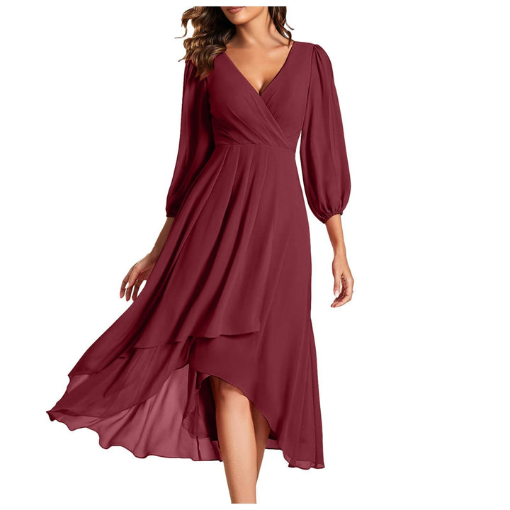 Daisy | Ruffled Dress with Asymmetrical Edge