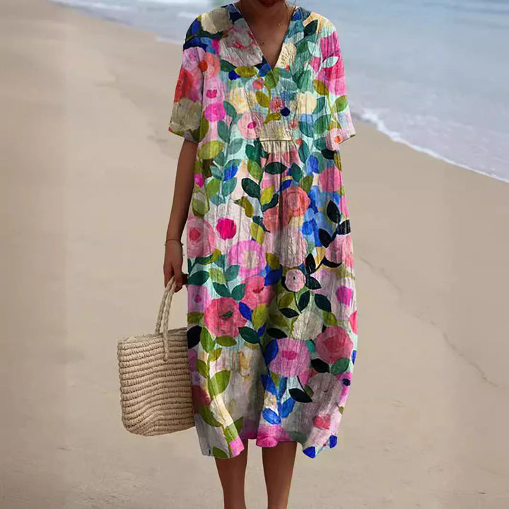 Biria | Soft Dress with Floral Print