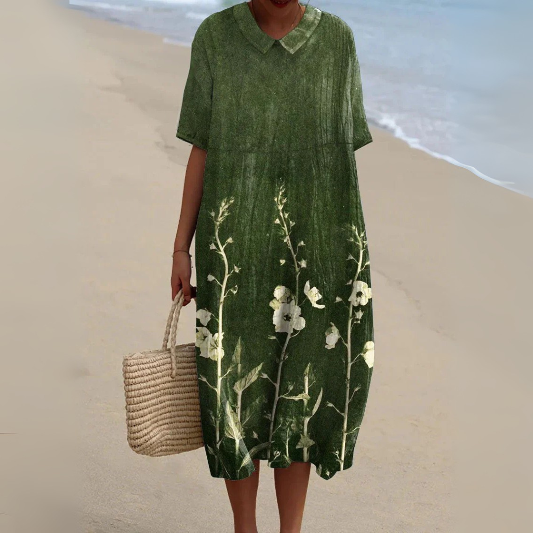 Biria | Soft Dress with Floral Print