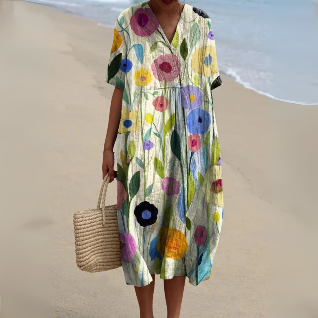 Biria | Soft Dress with Floral Print