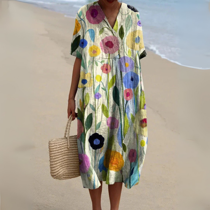 Biria | Soft Dress with Floral Print