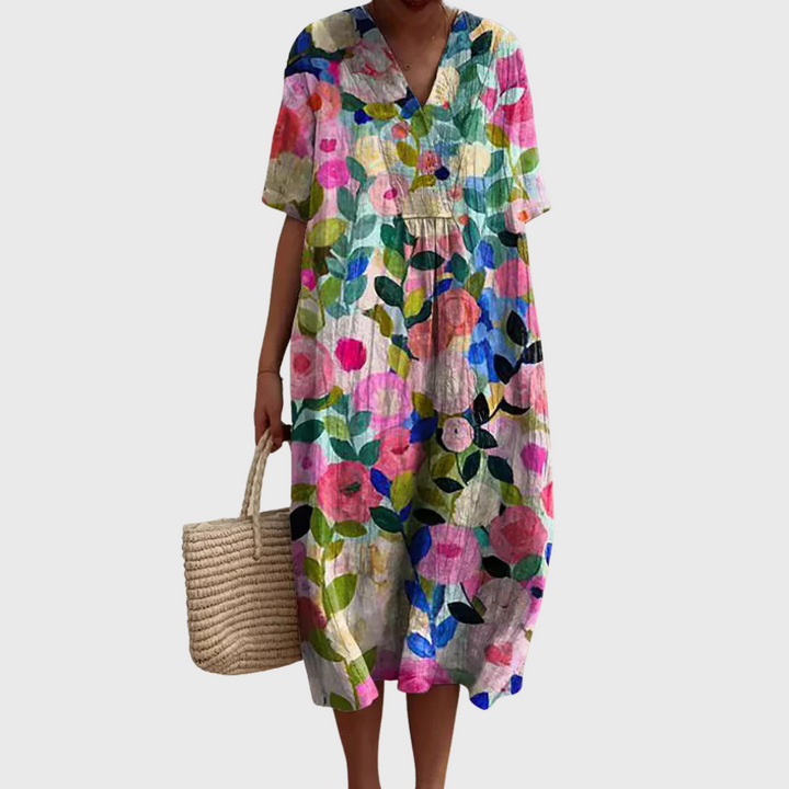 Biria | Soft Dress with Floral Print