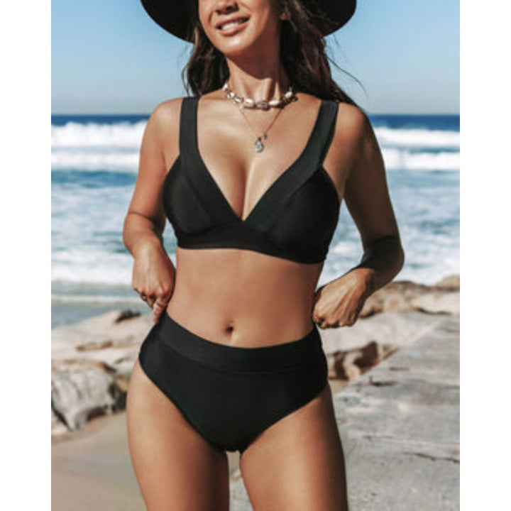 Hilde – Solid High-Waist Swimsuit