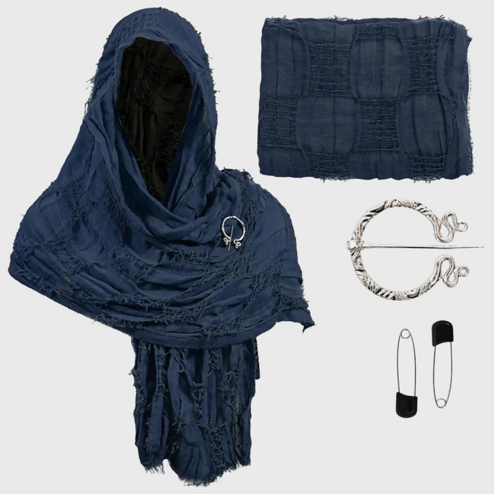 Medieval hooded scarf