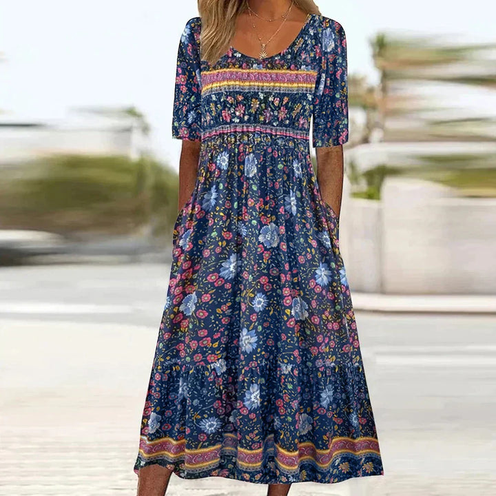 Aria | Plus Size Floral Maxi Dress