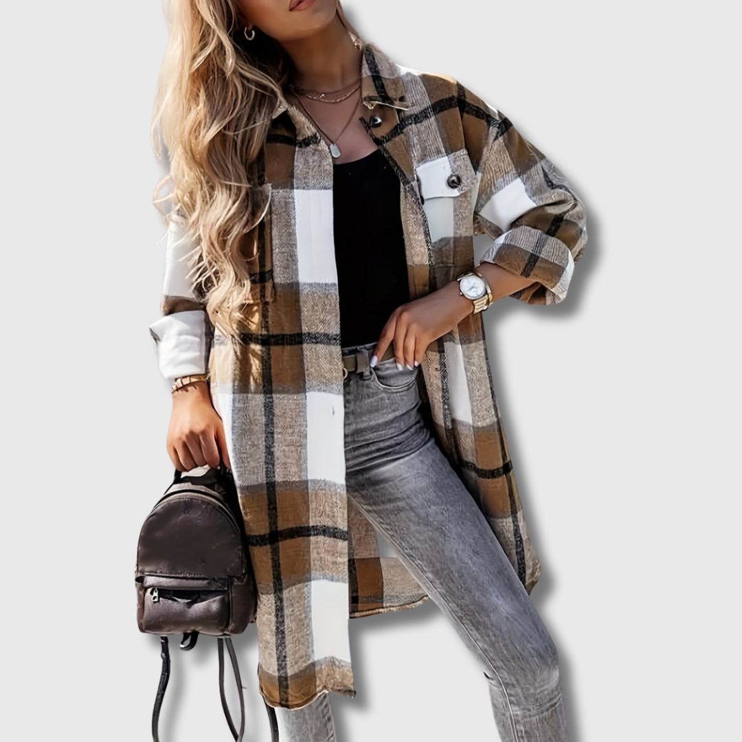Ella - Printed Long Coat | Limited Edition