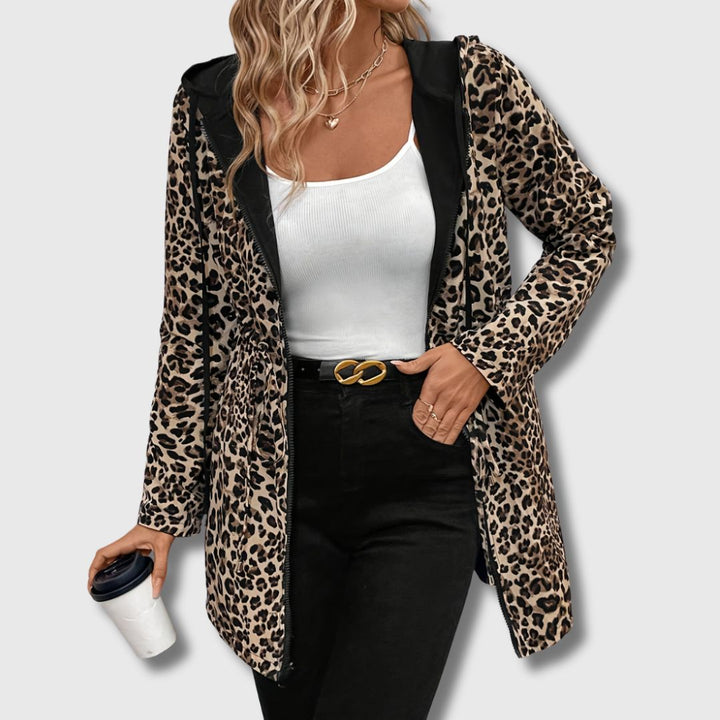 Salena - Women's Reversible Leopard Print Jacket