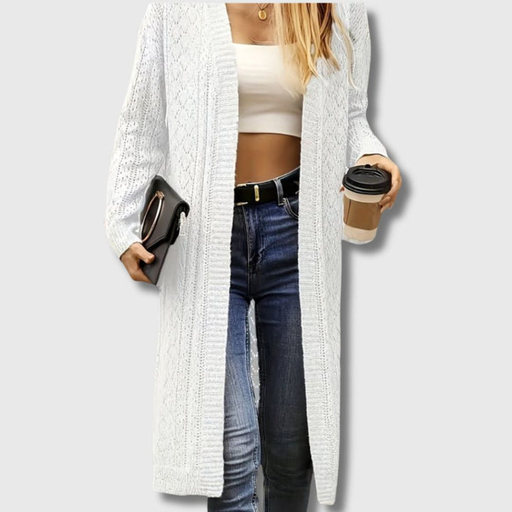Clotilde - Elegant Open Long Cardigan for Women