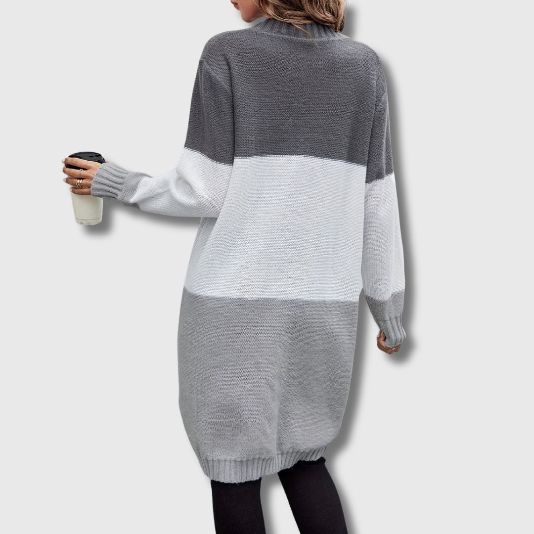 Colette – Women's Color Block Button-Up Cardigan Limited Edition