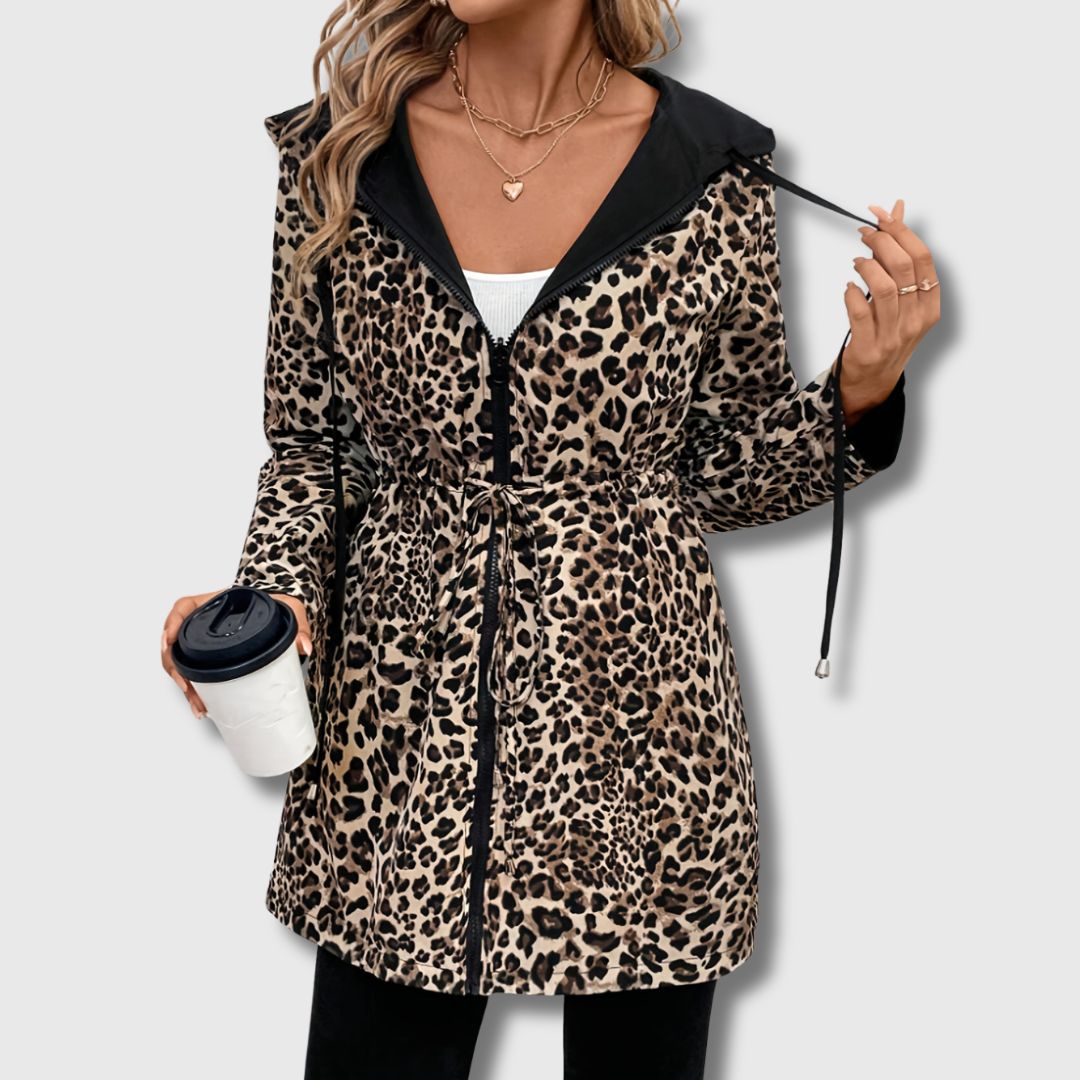 Salena - Women's Reversible Leopard Print Jacket