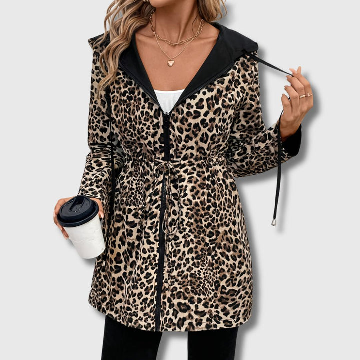 Salena - Women's Reversible Leopard Print Jacket