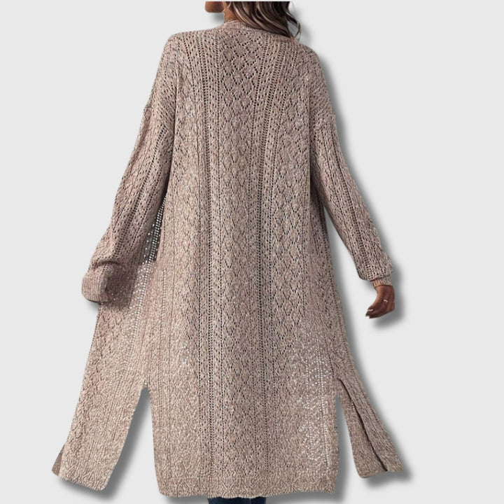 Clotilde - Elegant Open Long Cardigan for Women