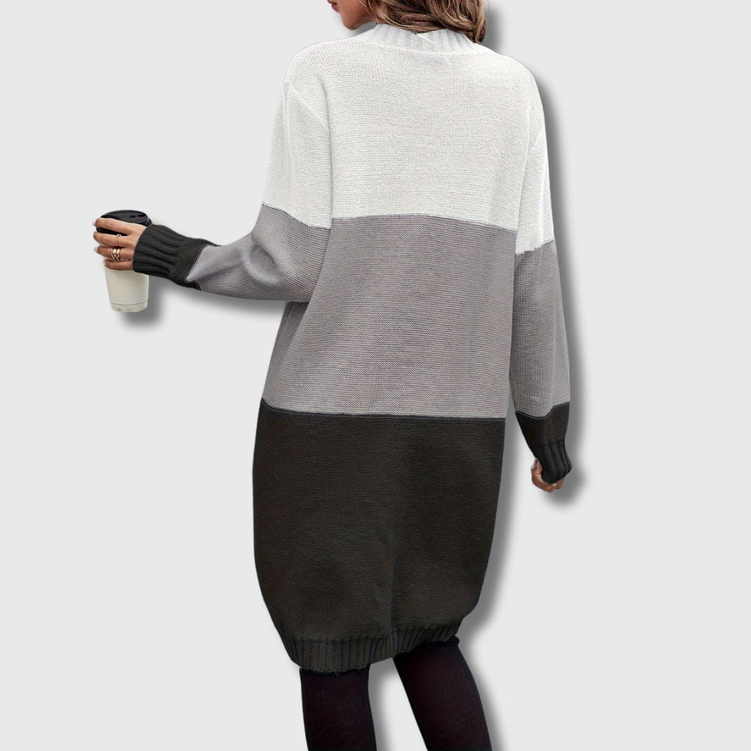 Colette – Women's Color Block Button-Up Cardigan Limited Edition