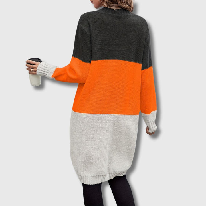 Colette – Women's Color Block Button-Up Cardigan Limited Edition