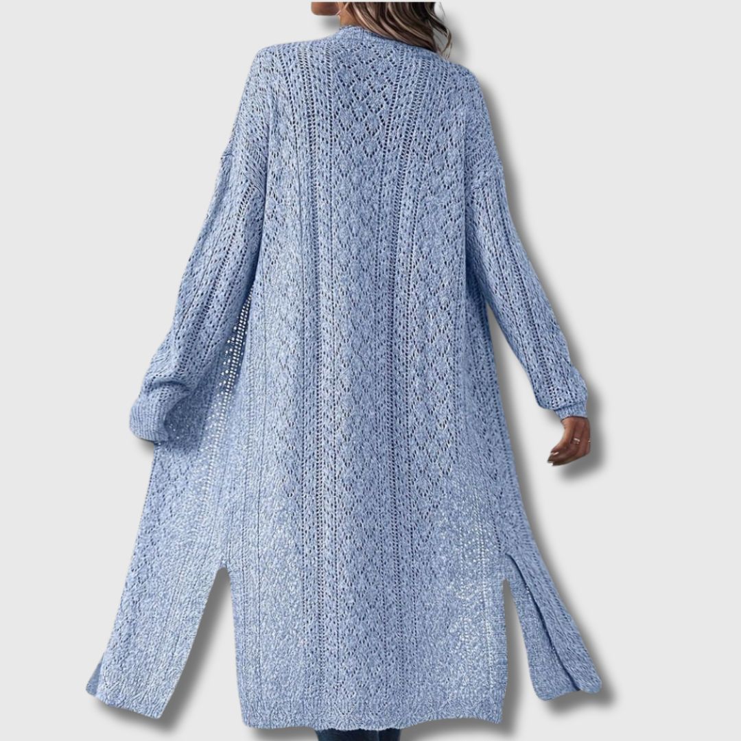 Clotilde - Elegant Open Long Cardigan for Women