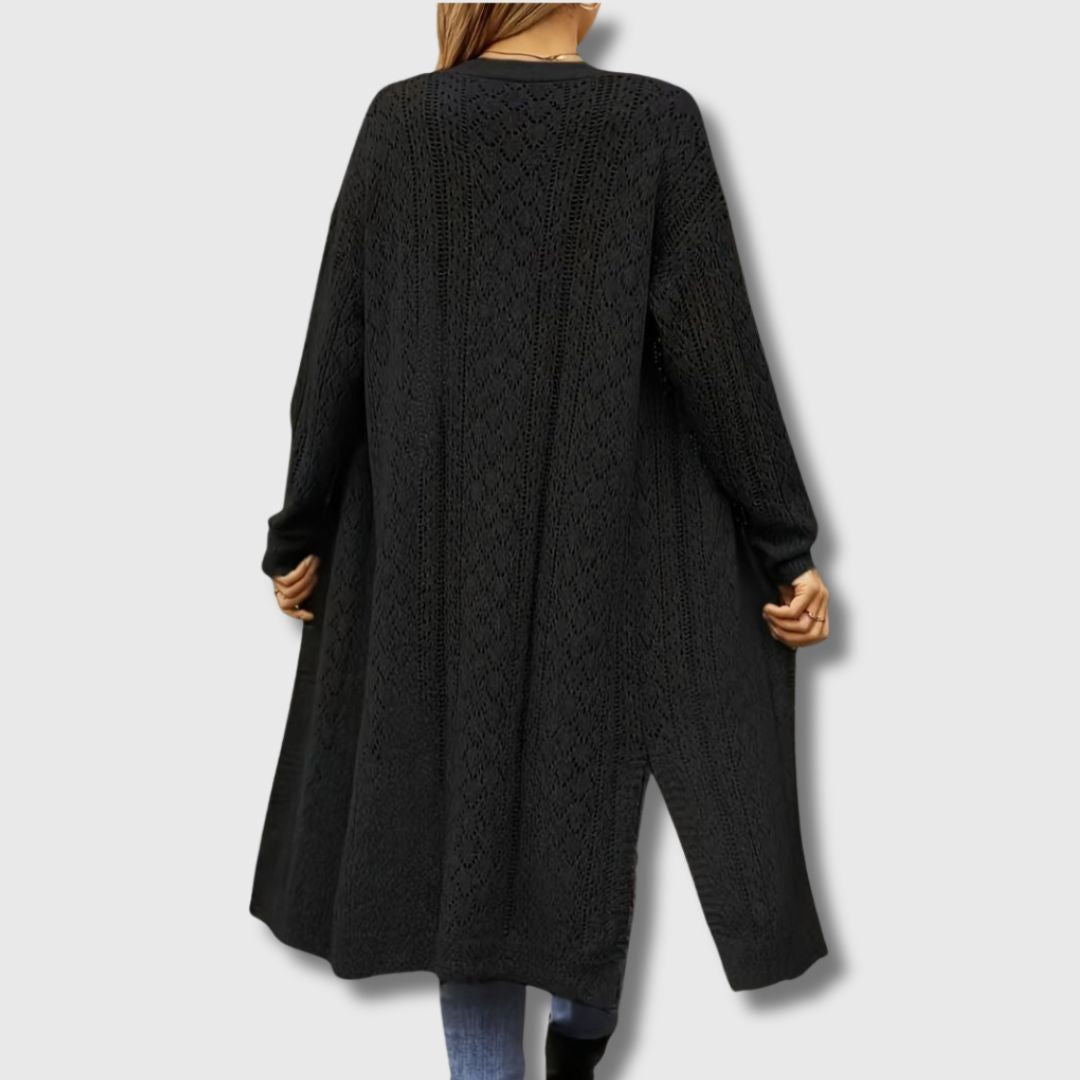 Clotilde - Elegant Open Long Cardigan for Women