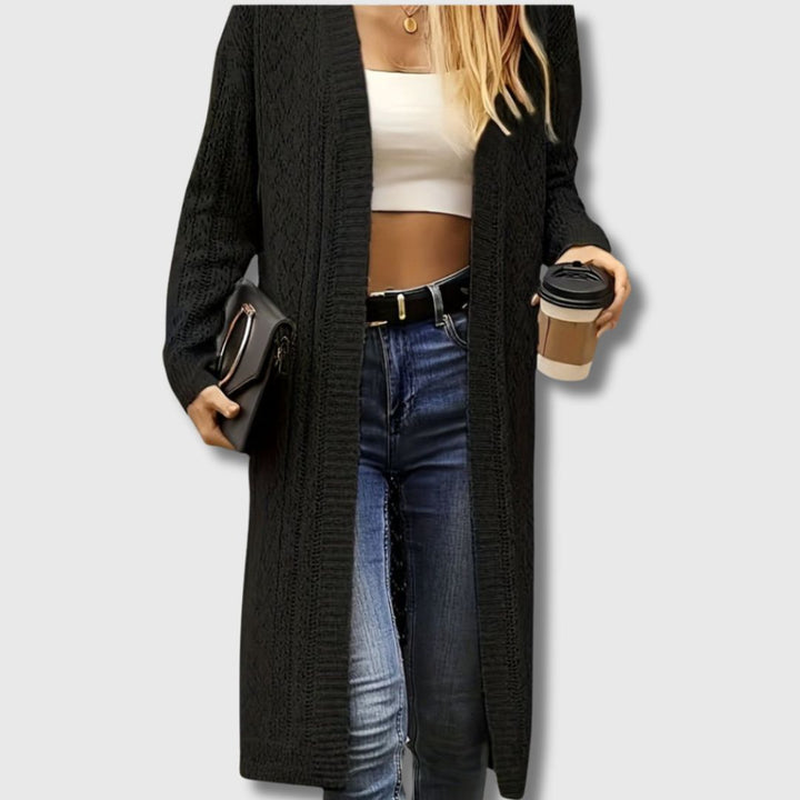 Clotilde - Elegant Open Long Cardigan for Women