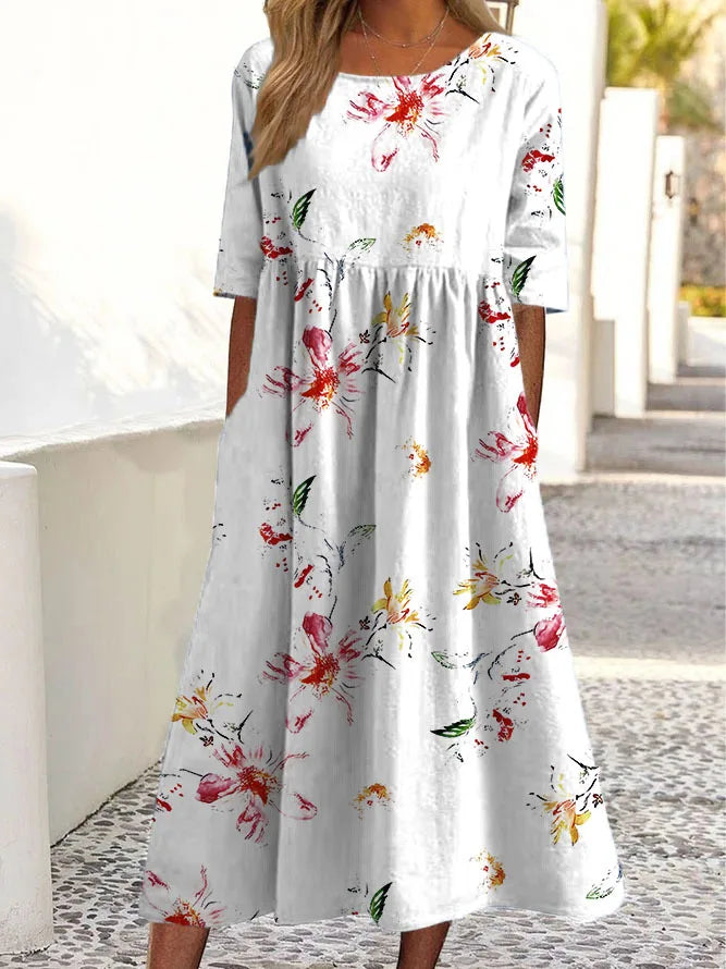 Leah | Soft Floral Dress