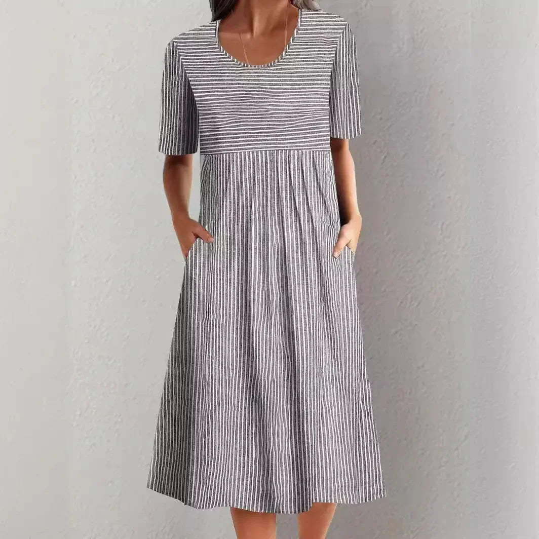 Mavara | Casual Striped Summer Dress