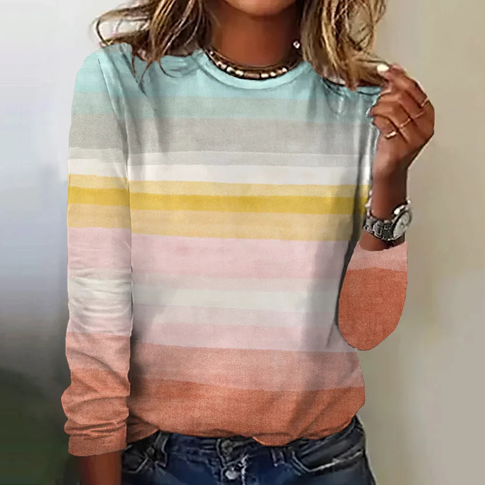 Amara | Colourful Long-Sleeve Top