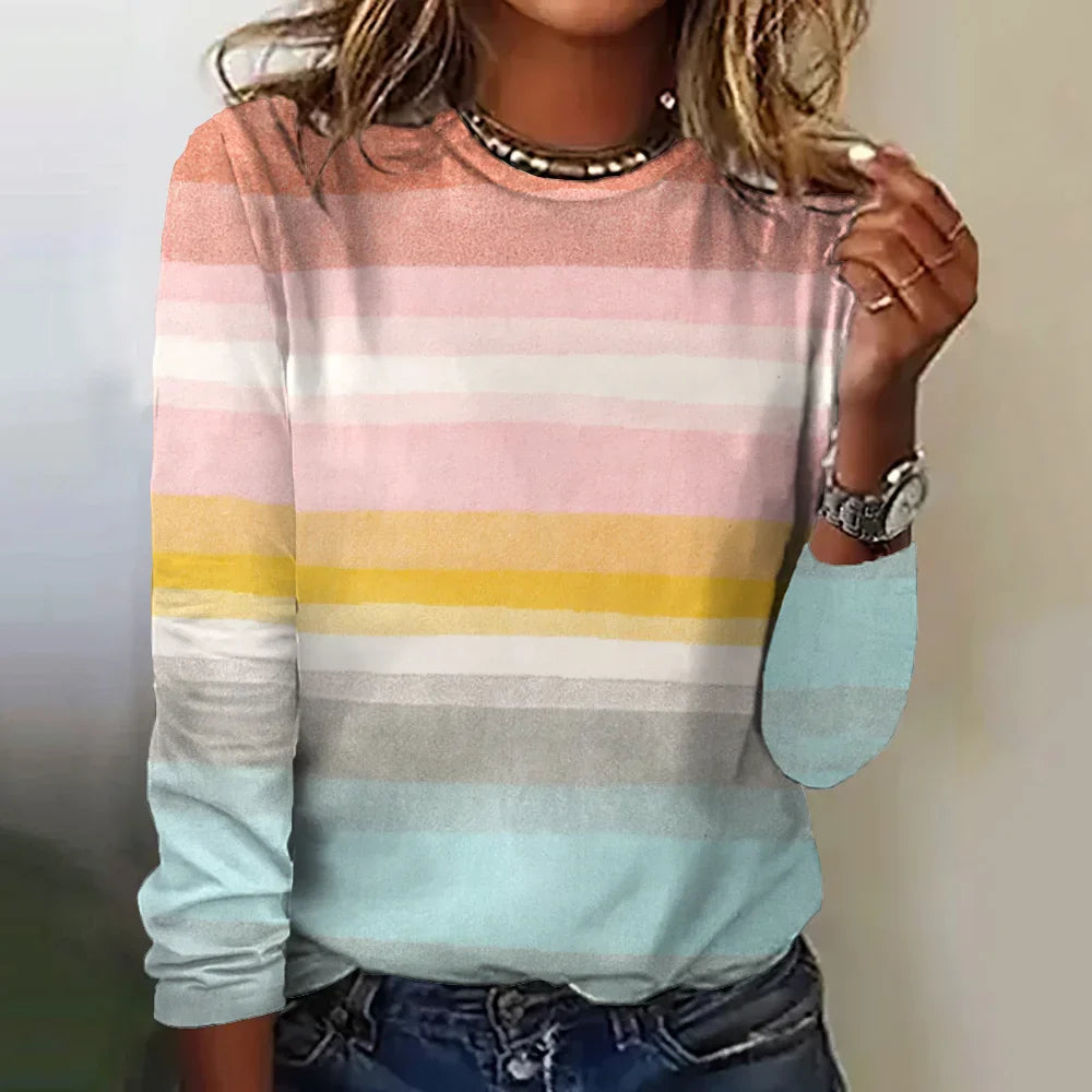 Amara | Colourful Long-Sleeve Top
