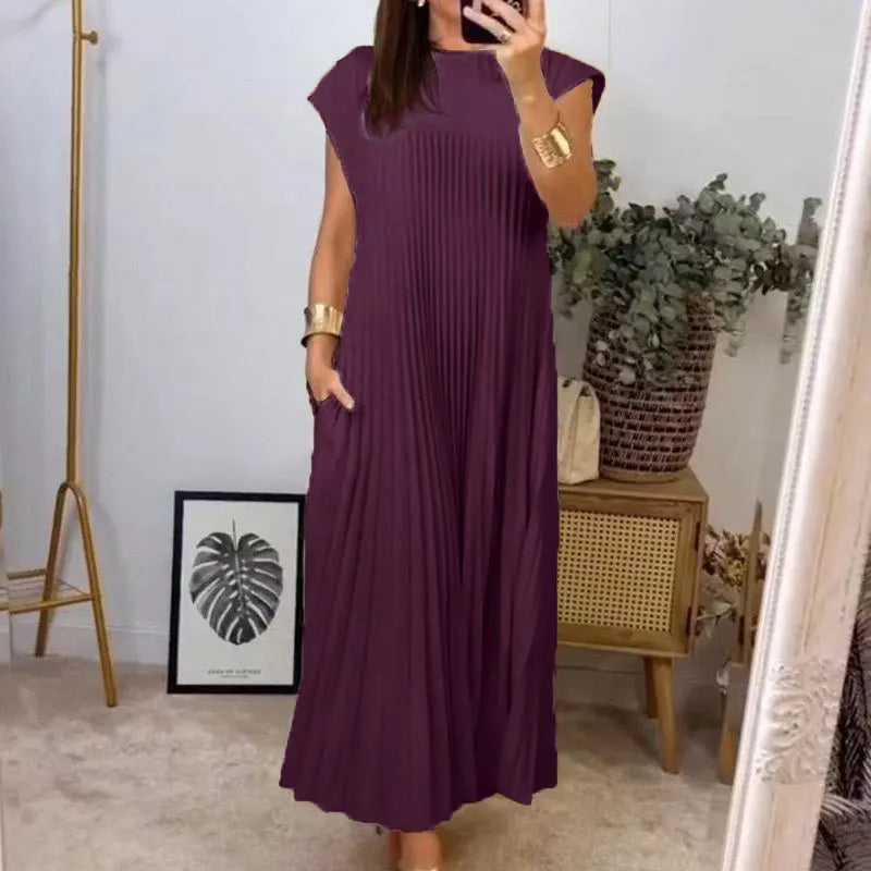Levvi | Pleated Maxi Dress