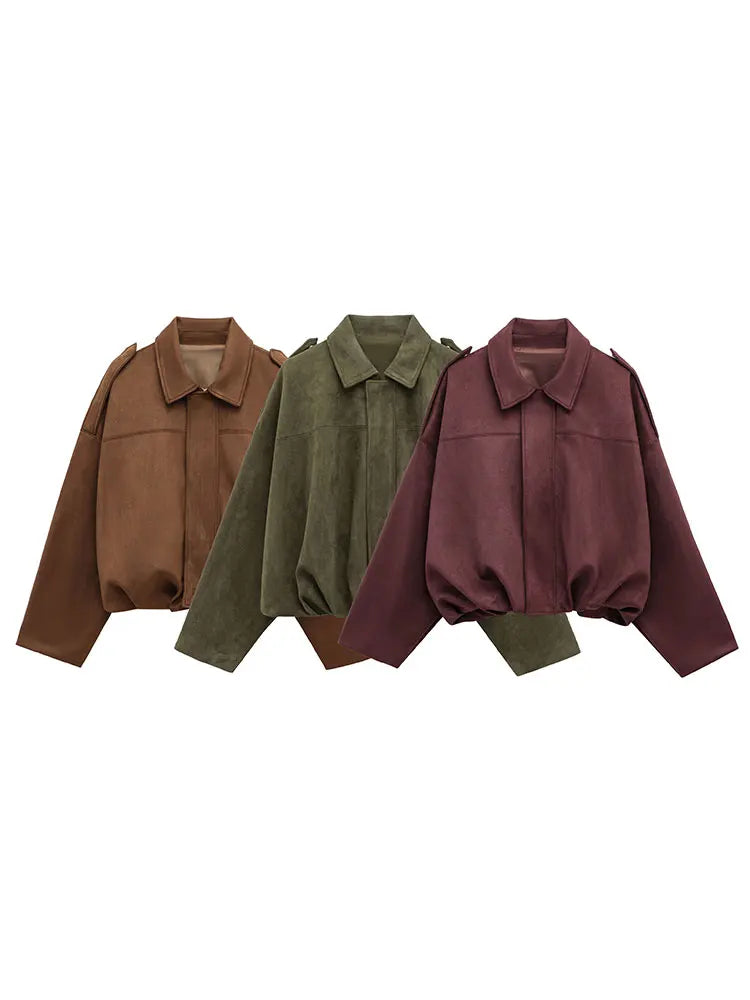 Vivienne | Chic Suede Coat