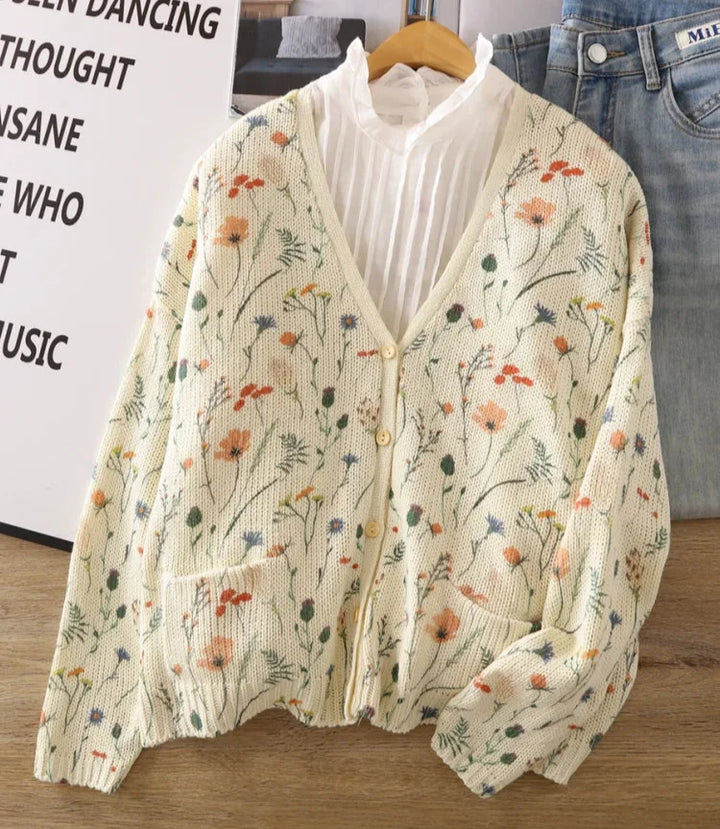 Sammy | Elegant Floral Print Cardigan