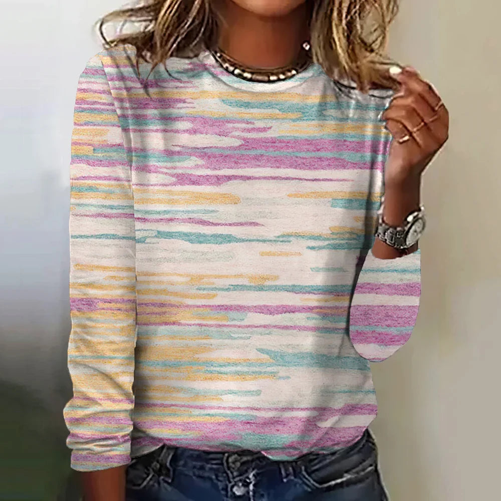 Amara | Colourful Long-Sleeve Top