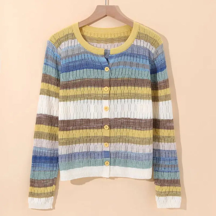 Myrna | Vintage-Inspired Striped Cardigan