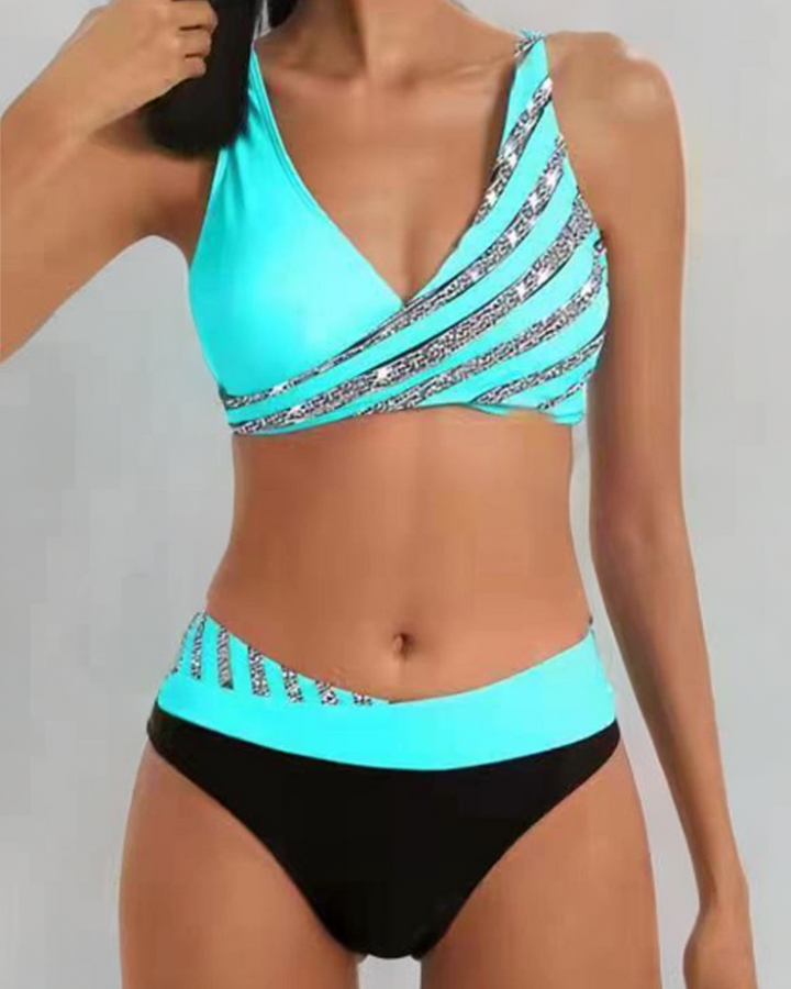 Mona – Printed Bikini in Warm Tones
