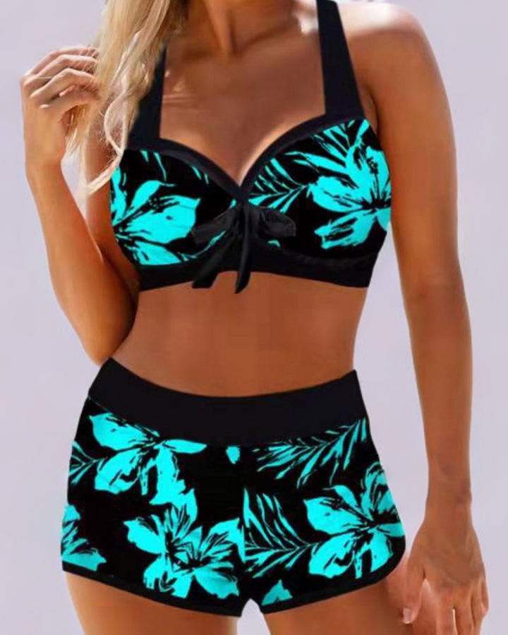 Sherrie | High-Waist Swimsuit with Floral Print
