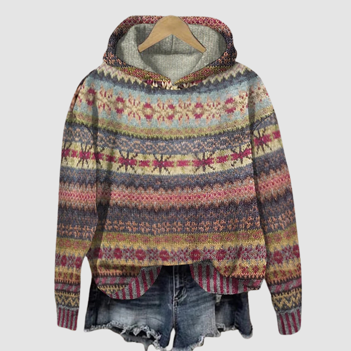 Gaby | Ethnic Retro Hoodie