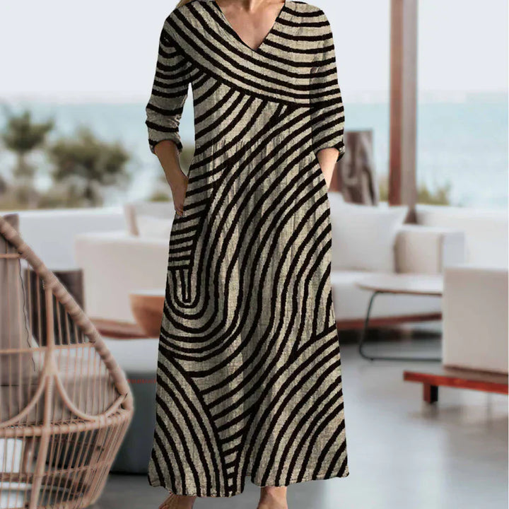 Paneir | Striped Vintage Dress