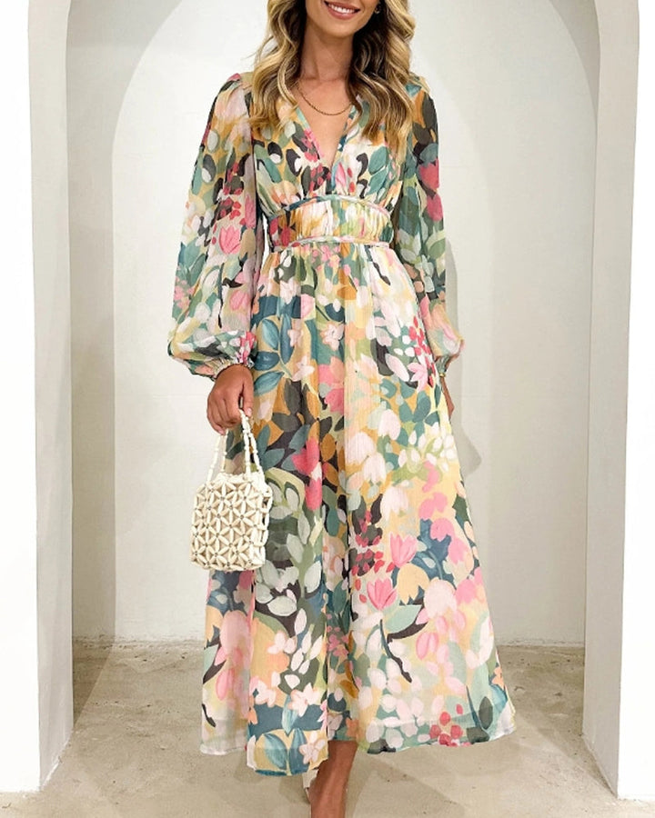 Tian | Elegant floral dress