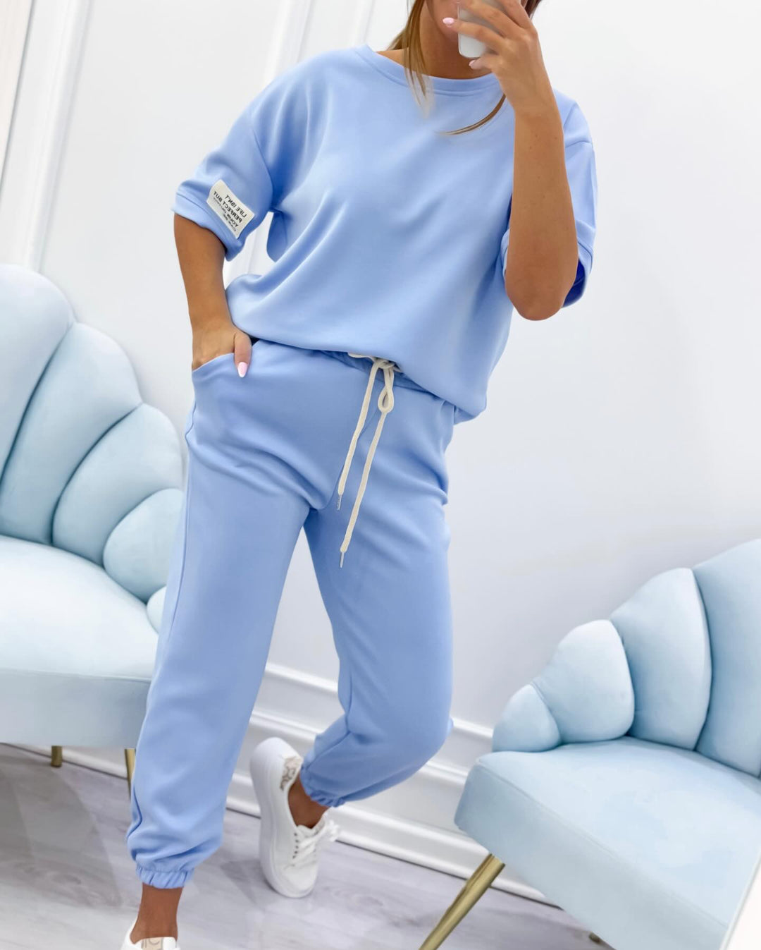 Leana | Short Sleeve Lounge Set