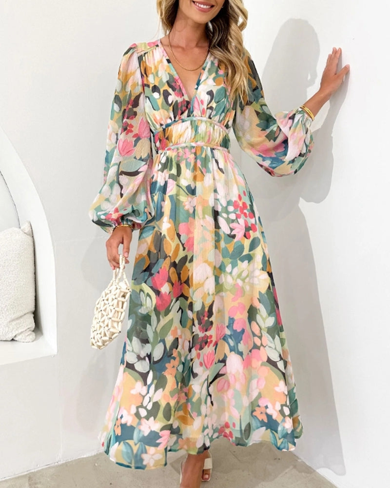 Tian | Elegant floral dress