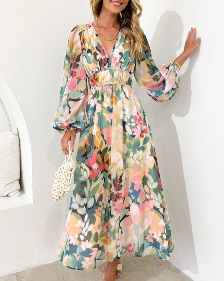 Tian | Elegant floral dress