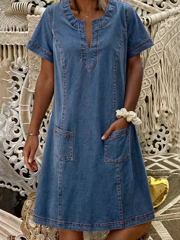 Thavina | Soft Denim Dress