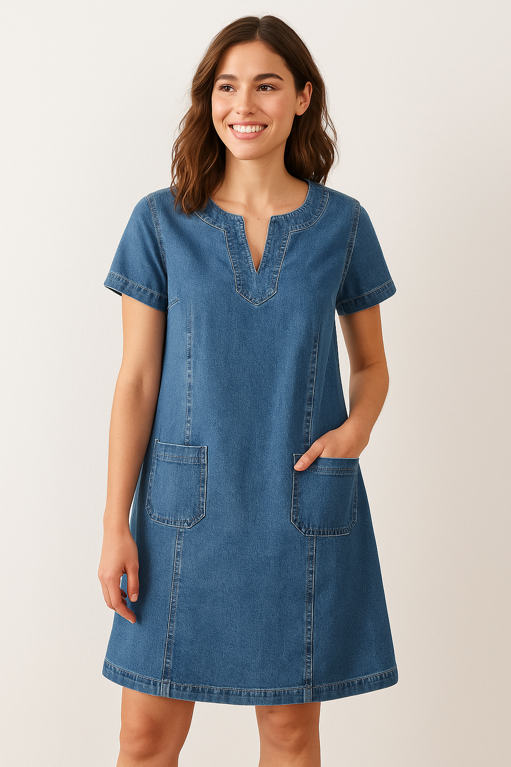 Thavina | Soft Denim Dress