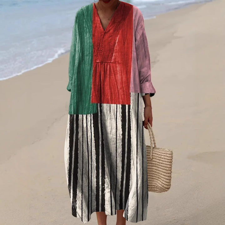 Zara | Elegant dress with a geometric pattern