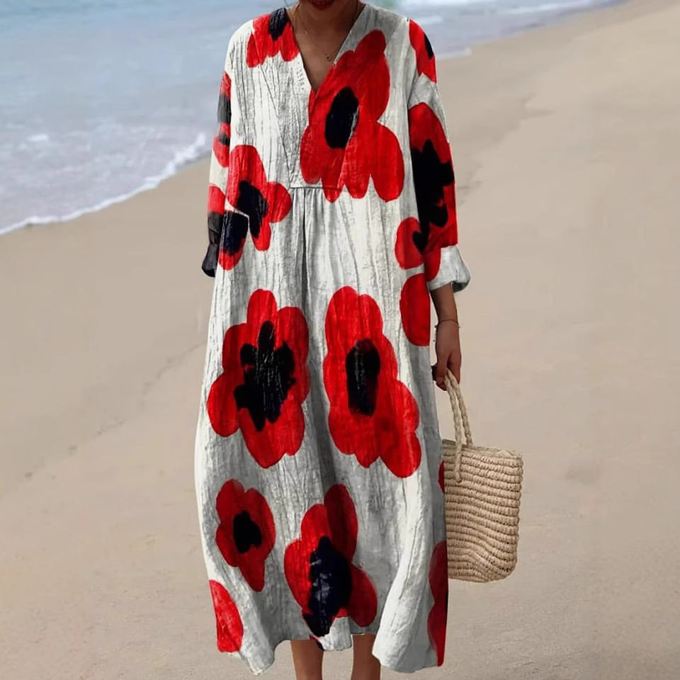 Zara | Elegant dress with a geometric pattern