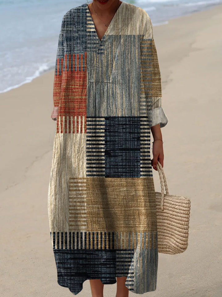 Zara | Elegant dress with a geometric pattern