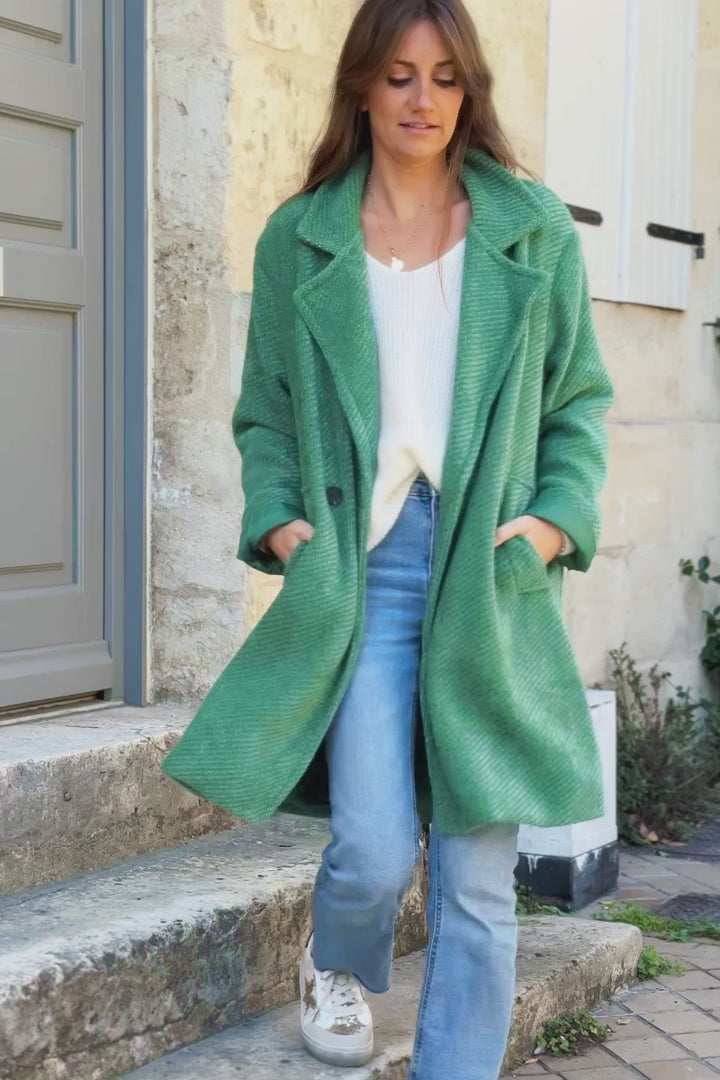 Elora™ | Long Knit Cardigan Coat