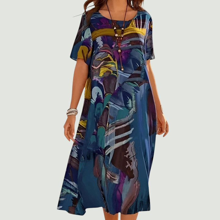 Ellie | Elegant and lightweight midi-length summer dress