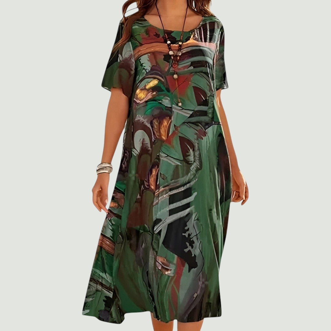 Ellie | Elegant and lightweight midi-length summer dress